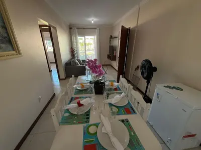 A cozinha ou kitchenette de Cód 178- Apartamento aconchegante á 70m do mar.