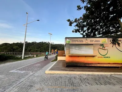 A planta de B935 - Apto 3 quartos para 07 pessoas em Bombinhas