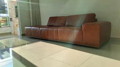 Uma área de estar em Apartamento amplo no Paraíso Palmas 450m da praia