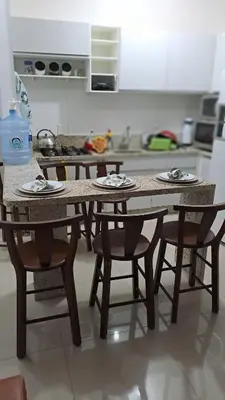 A cozinha ou kitchenette de Apartamento amplo no Paraíso Palmas 450m da praia