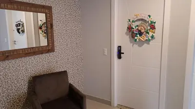 A planta de Apartamento amplo no Paraíso Palmas 450m da praia