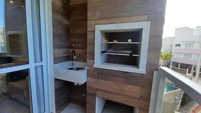 A planta de Apartamento na praia de Palmas em Governador Celso Ramos
