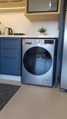 A cozinha ou kitchenette de Apartamento na praia de Palmas em Governador Celso Ramos