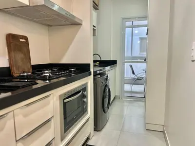A cozinha ou kitchenette de Piscina no condomínio! Apto em Palmas! VZ01I