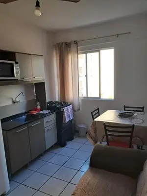 A cozinha ou kitchenette de Apartamento de 35 m2 em Itapema