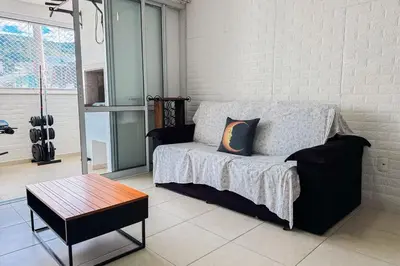 Uma área de estar em Praia de Palmas - 400 metros da praia - 0479