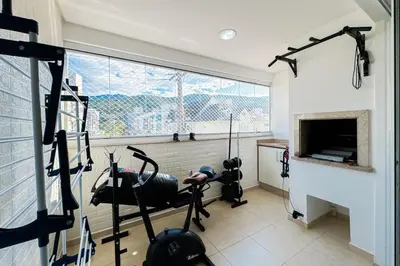 O centro de fitness e/ou as comodidades de fitness de Praia de Palmas - 400 metros da praia - 0479