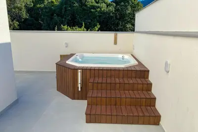 A planta de Apto térreo garden com jacuzzi privativa - 0488