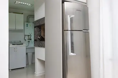 A planta de Solar das Ilhas 203 – Lindo Apartamento com Ótimo Custo-Benefício, a Poucos Metros da Praia de 4 Ilhas.