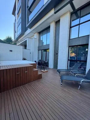 Uma varanda ou terraço em #Duplex vista Mar em Canto Grande -Refugio e Mar