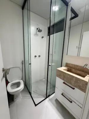 Uma casa de banho em #Duplex vista Mar em Canto Grande -Refugio e Mar