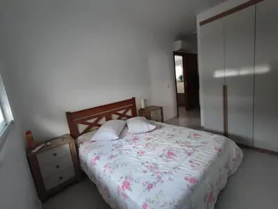 Uma cama ou camas num quarto em Casa Praia de Palmas 450m do mar - 0353