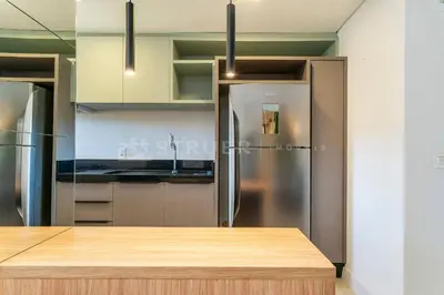 A cozinha ou kitchenette de Terrazo 407B - Apto 2 quartos em condomínio de luxo à 300 metros da Praia de Bombas
