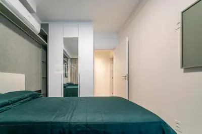 Uma cama ou camas num quarto em Terrazo 407B - Apto 2 quartos em condomínio de luxo à 300 metros da Praia de Bombas
