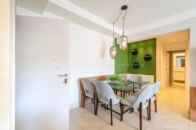 Uma área de estar em Terrazo 407B - Apto 2 quartos em condomínio de luxo à 300 metros da Praia de Bombas