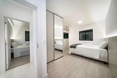 A planta de Apto moderno c/ vista para o mar MA8680