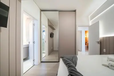 A planta de Apto moderno c/ vista para o mar MA8680