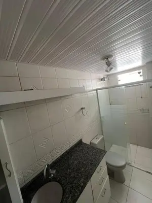 Uma casa de banho em Apartamento amplo e completo a menos de 100m da praia Meia Praia, Itapema SC