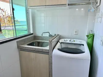 A cozinha ou kitchenette de Residencial Solar das Ilhas - Praia de 4 Ilhas/SC
