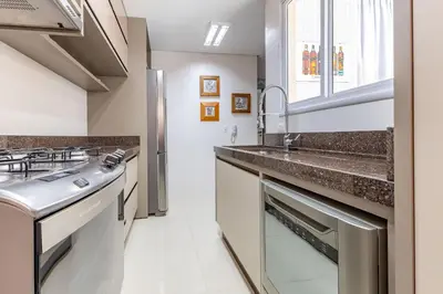 A planta de Excelente apartamento em condomínio pé na Areia.