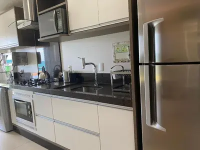 A cozinha ou kitchenette de 233 Hospede-se no Boulevard Bombinhas Centro
