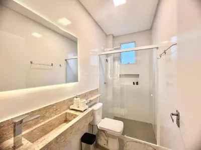 Uma casa de banho em Lindo! Apto completo na Praia de Palmas! ZI02I