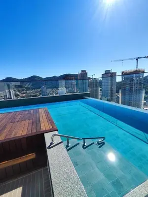 A planta de Flat c/ vista mar - 280m da praia