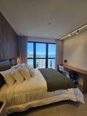 A planta de Flat c/ vista mar - 280m da praia