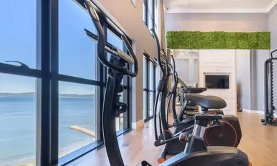 A planta de Flat c/ vista mar - 280m da praia