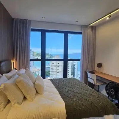 Flat c/ vista mar - 280m da praia