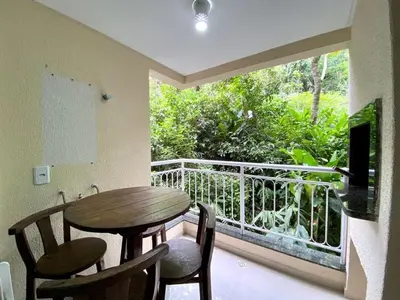 Uma varanda ou terraço em Apartamento em Bombinhas