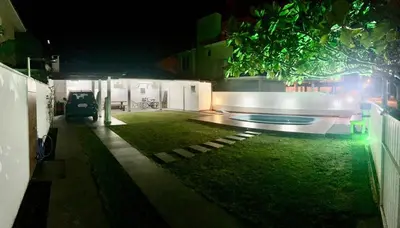 A piscina em ou perto de Casa de praia em Palmas, com piscina, 250m do mar