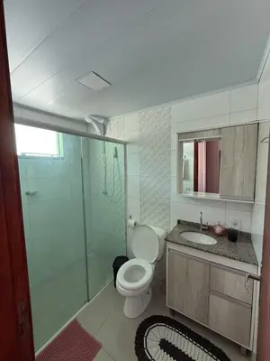 Uma casa de banho em Casa a 150M da praia, Self Check-in