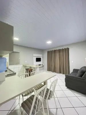 A cozinha ou kitchenette de Apt 02 Vida na Praia com Piscina-200m do Mar