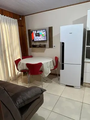 A cozinha ou kitchenette de Casa grande 500mt de Mariscal beach