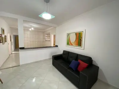 Uma área de estar em Cód 129 - Casa c/ sinuca a 300m da praia