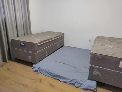 Uma cama ou camas num quarto em Apartamento de luxo em Meia Praia