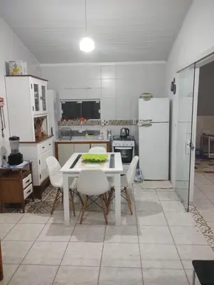 A cozinha ou kitchenette de casa da vovó