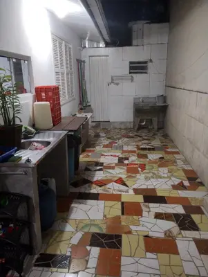 A cozinha ou kitchenette de casa da vovó
