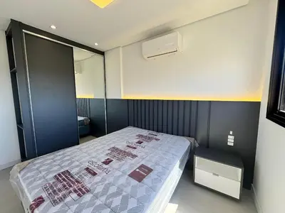 A planta de Oásis do Atlântico 301 B - Apartamento decorado com 3 dormitórios em um condomínio clube na Praia de Palmas.