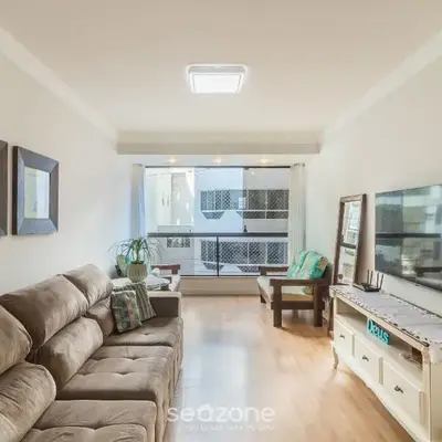 Apto com 3 quartos a 120m da praia central LHE0201
