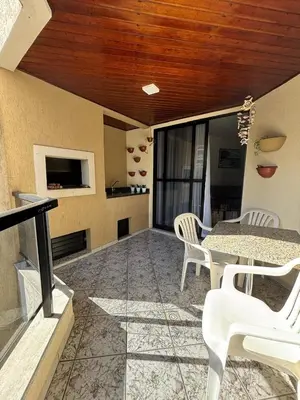 A cozinha ou kitchenette de Apartamento Verão no centro de Itapema