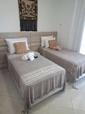 Uma cama ou camas num quarto em Garcida