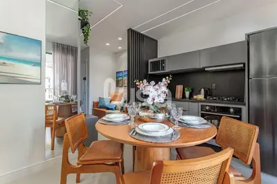 A cozinha ou kitchenette de Conforto & Lazer – Oásis de Itapema