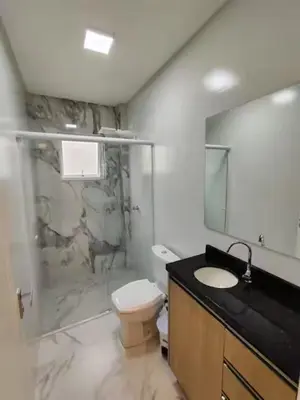 Uma casa de banho em Residêncial Campinas a 400 Metros da praia de Palmas