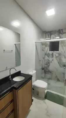 Uma casa de banho em Residêncial Campinas a 400 Metros da praia de Palmas