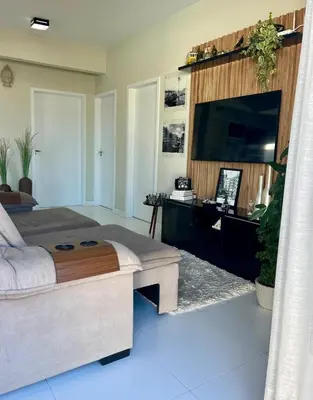 Uma televisão e/ou sistema de entretenimento em MarisC&LHouse2-Quarto para casal