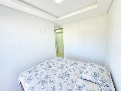 Uma cama ou camas num quarto em 111 - Cobertura com 03 quartos e piscina!