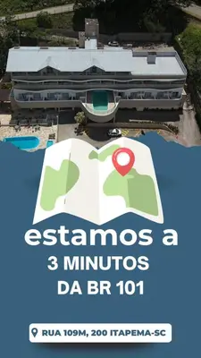A planta de Oasis do Mar Hotel - A melhor vista de Itapema