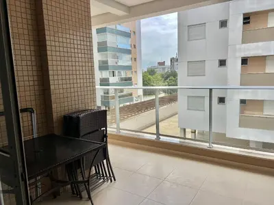 Uma varanda ou terraço em Piscina vista mar! Apto na praia de Palmas - AE02J